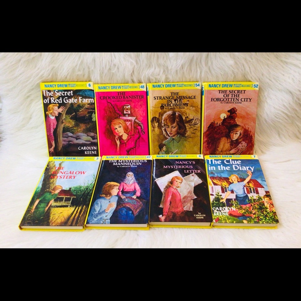 Lot Of 8 Carolyn Keene Nancy Drew Books